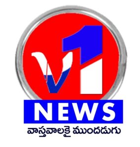 V1 News Telangana Logo